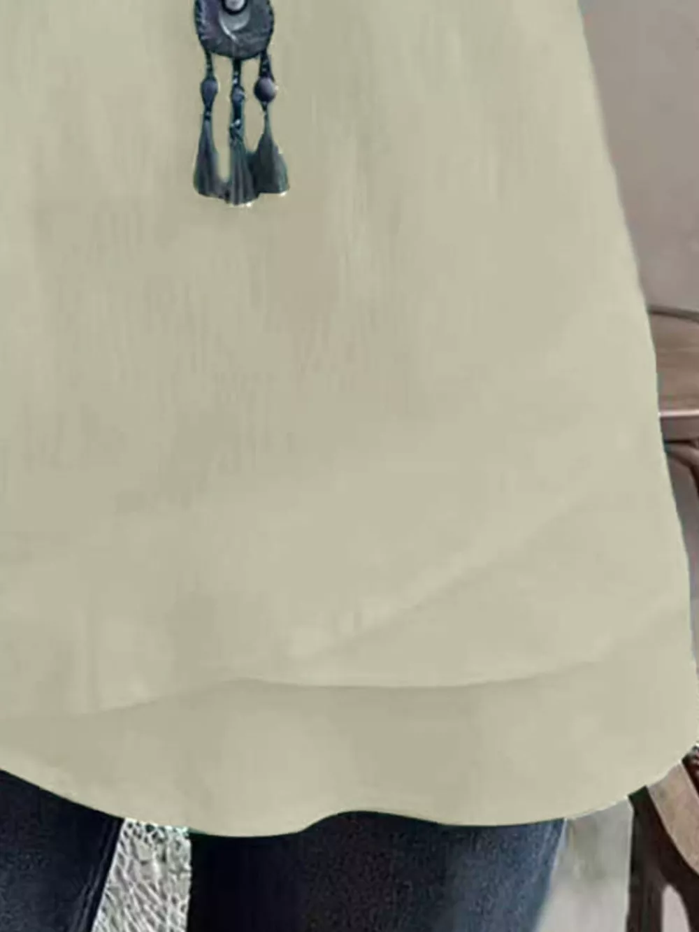 Notched Short Sleeve Blouse, image 21
