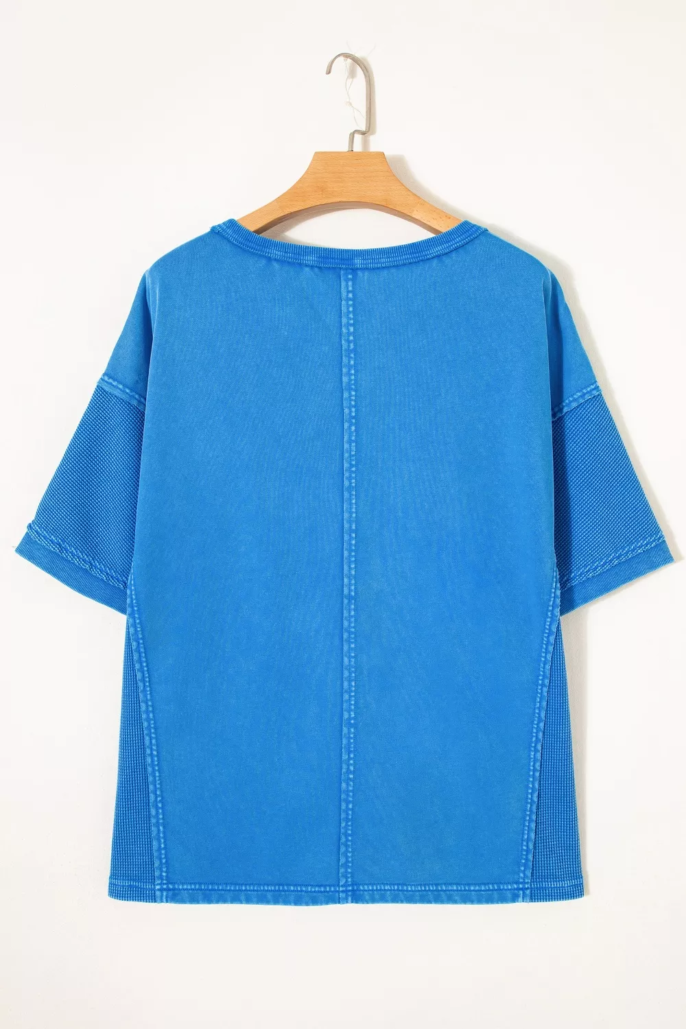 Mineral Wash Star Mesh Patchwork Oversize Tee, image 4