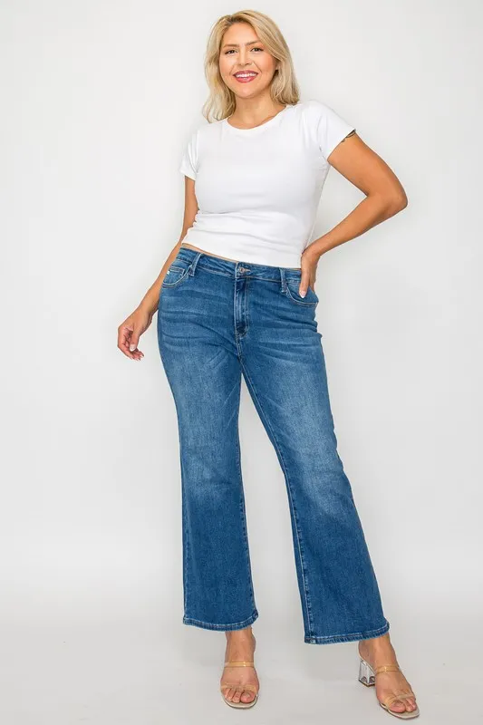 Full Size Cat's Whiskers Mid Rise Ankle Jeans, image 7
