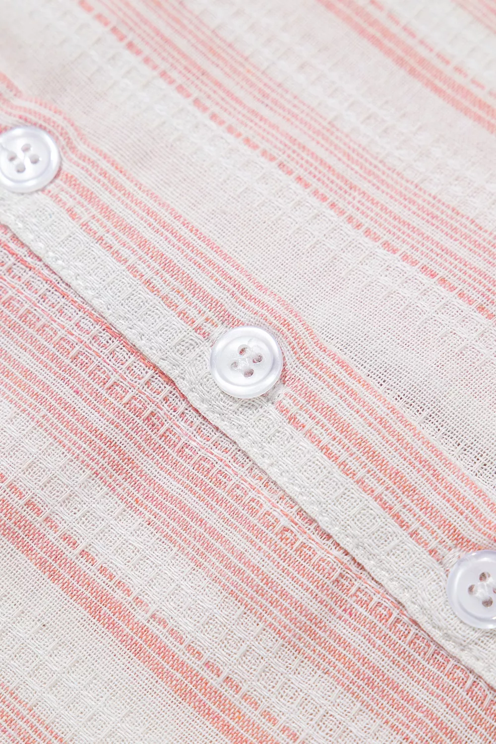 Striped Button Detail Short Sleeve Blouse, image 6