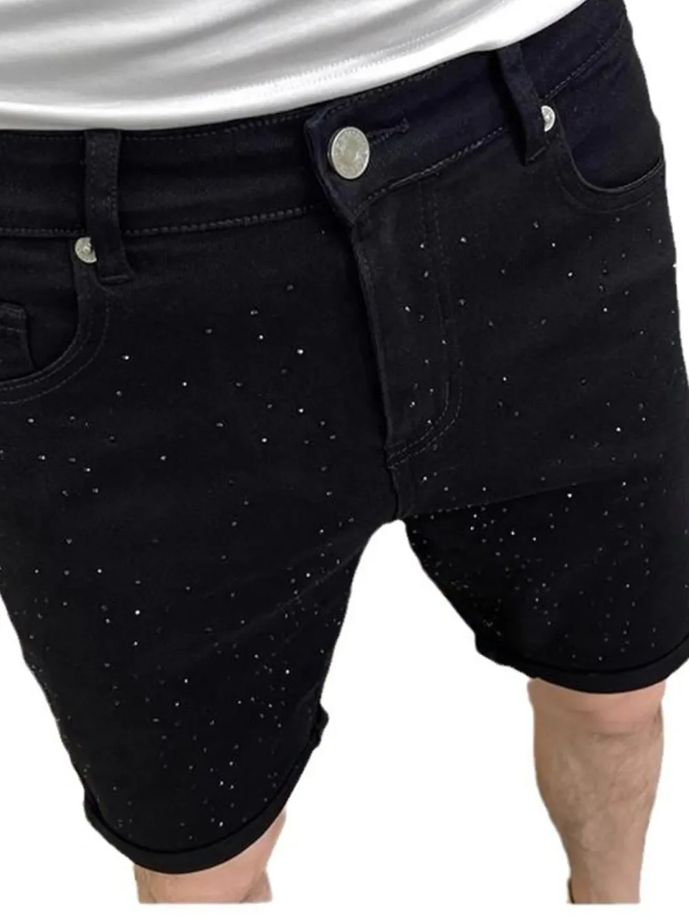 Men's Pocketed Demin Shorts, image 4