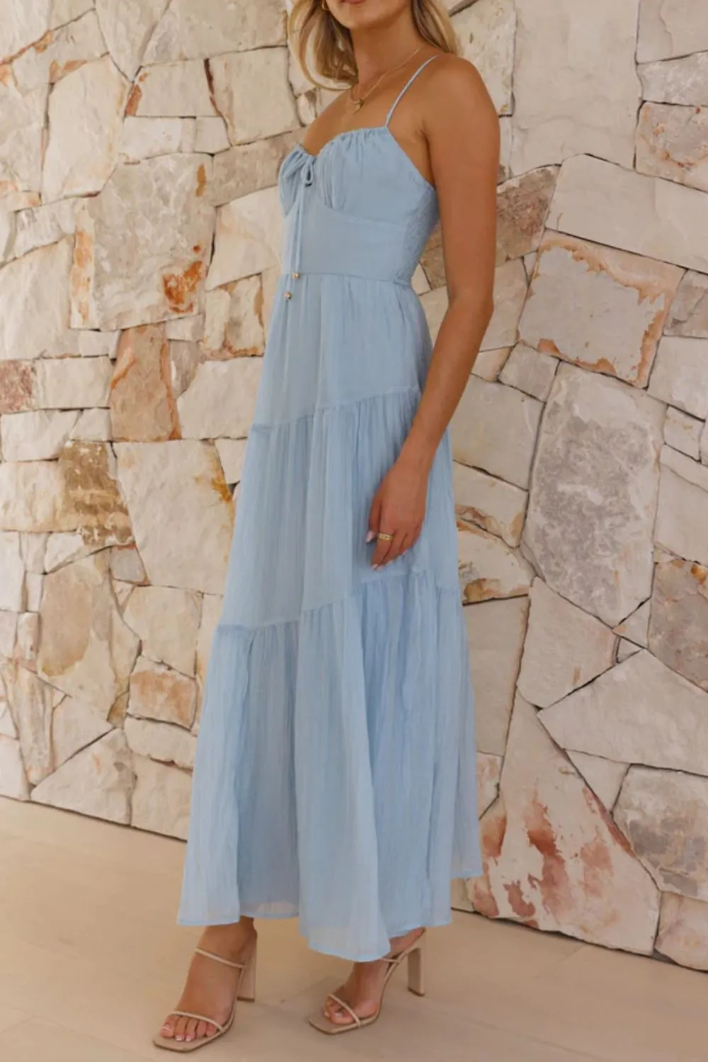 Smocked Back Midi Cami Dress, image 4