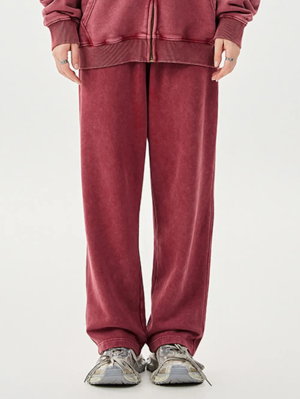 Men's Washed Relaxed Fit Sweatpants, image 5