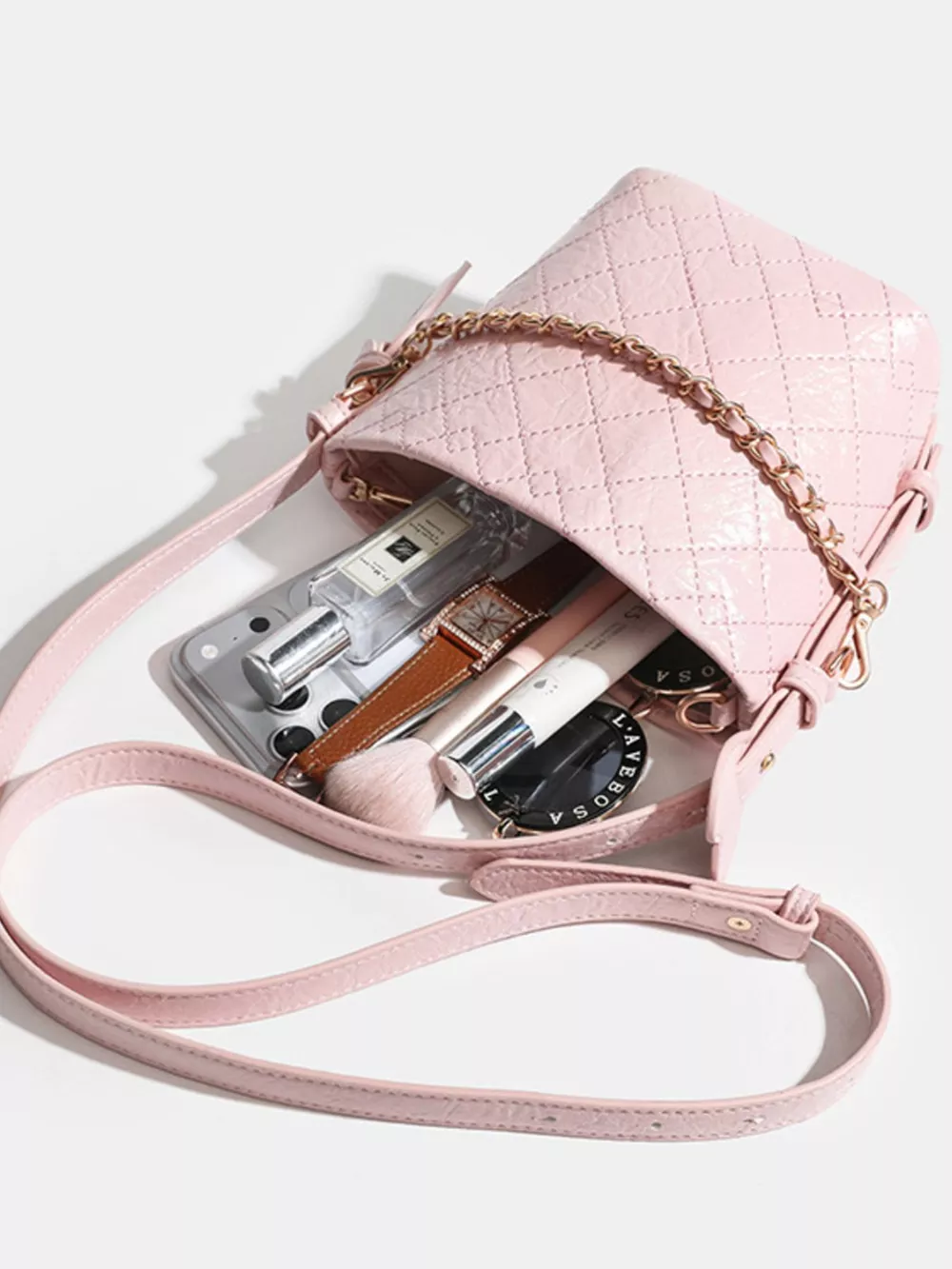Adjustable Strap Bucket Bag, image 5