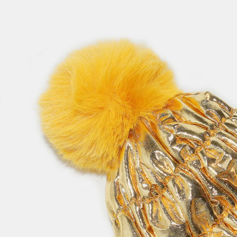 Thermal Knit Hat with Pompom, image 4