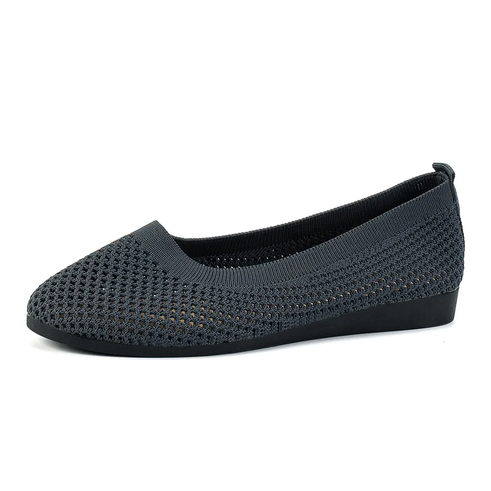 Solid Color Mesh Flat Slip-Ons, image 9