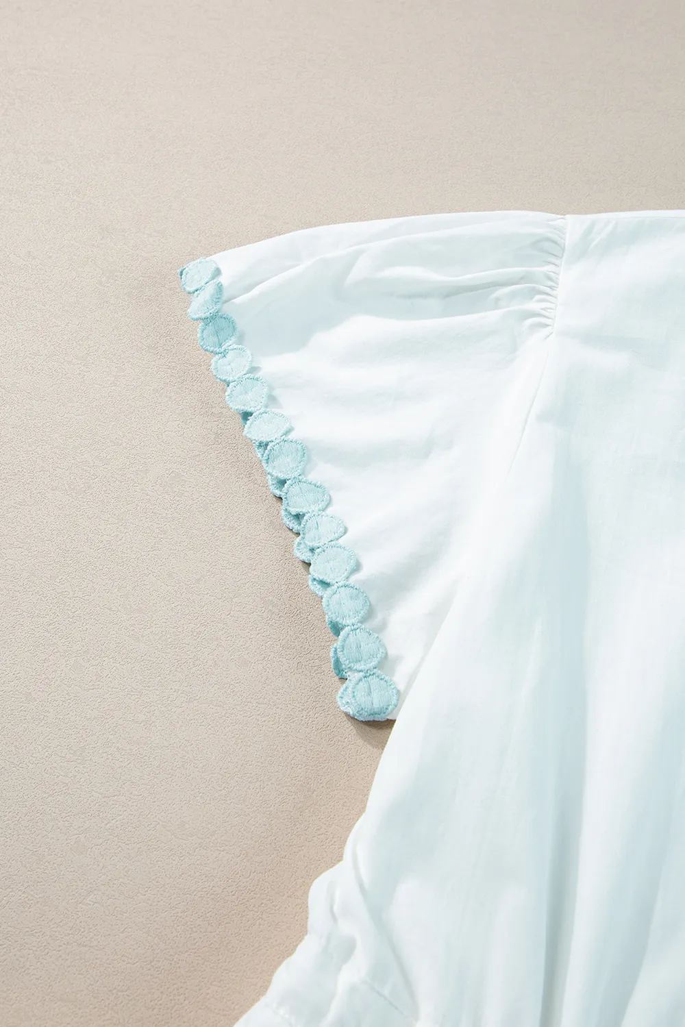 Contrast Trim Button Up Short Sleeve Dress, image 2