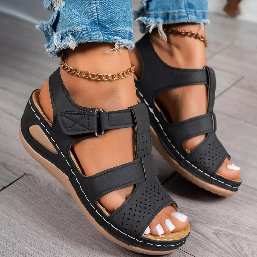 Open Toe Wedge Sandals, image 4