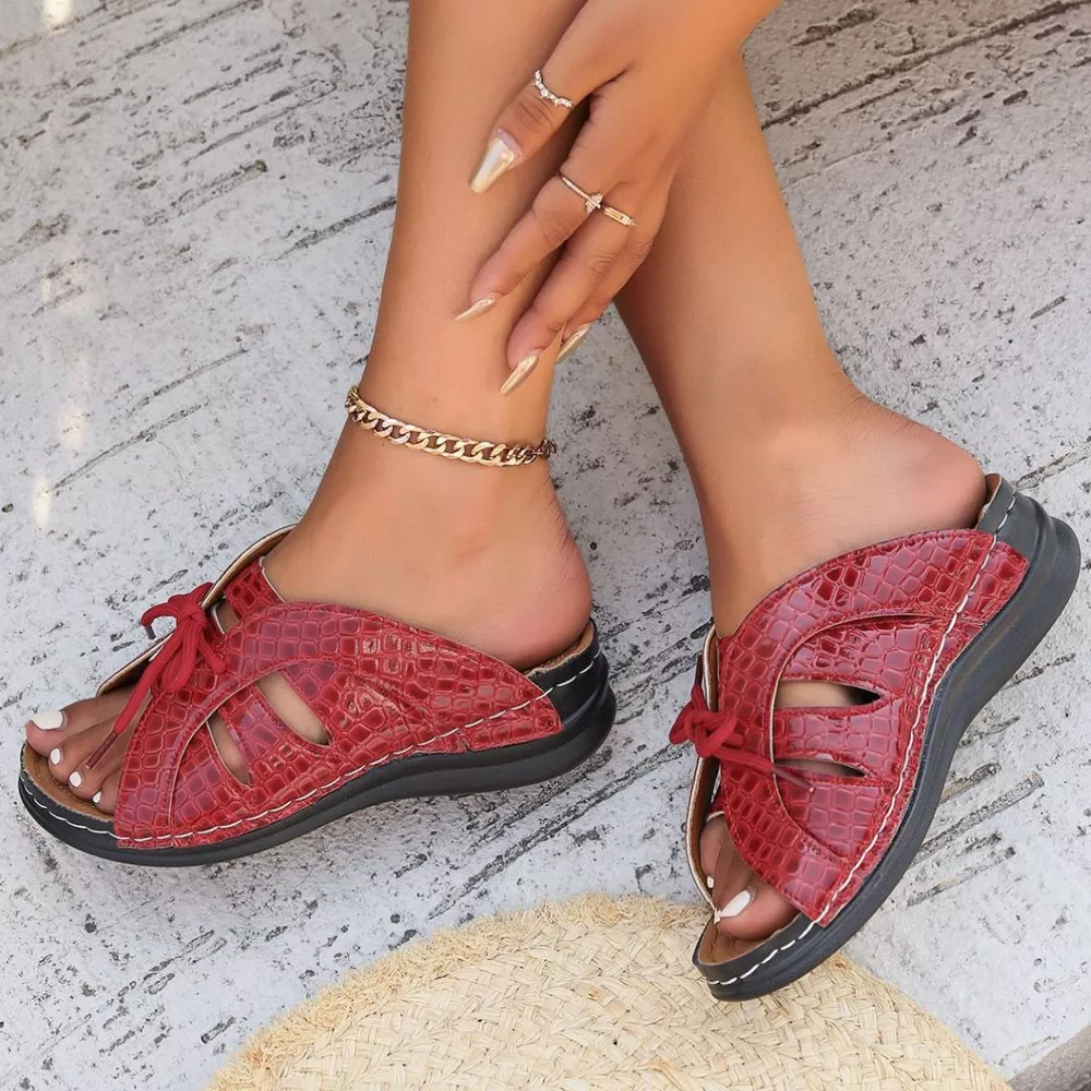Open Toe Flats Sandals, image 8