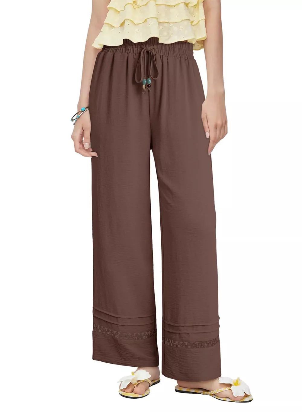 Casual Wide Leg Drawstring Pants, image 17