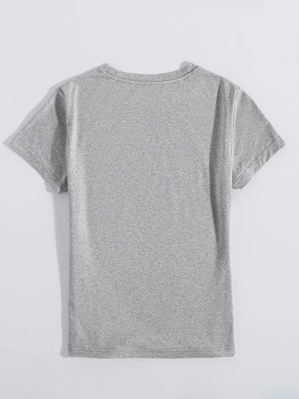Graphic Round Neck Short Sleeve T-Shirt, image 8