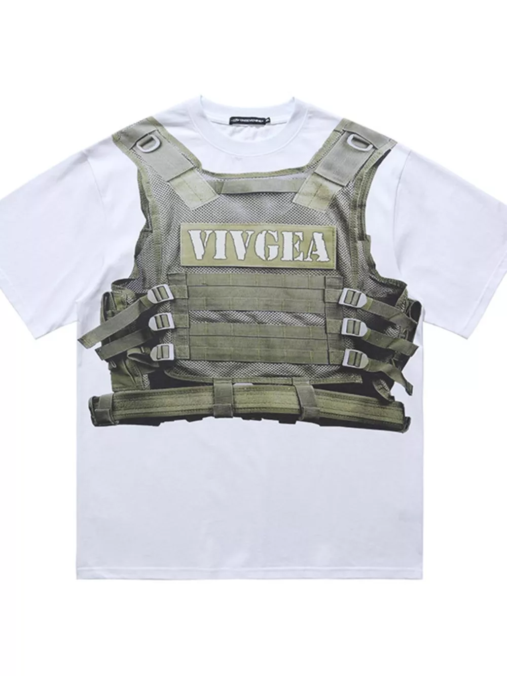 Men's Tactical Vest Print T-Shirt, image 4