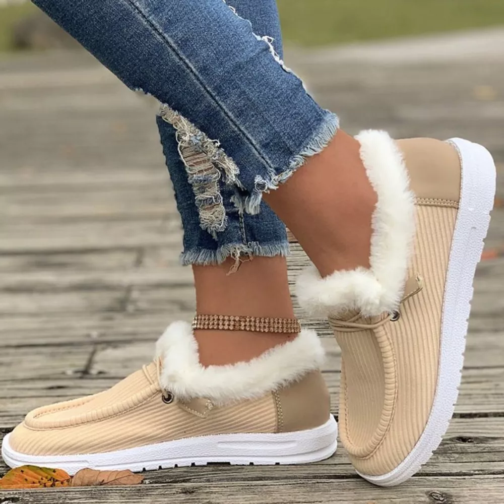 Cozy Plush-Lined Flats Slip-Ons, image 8