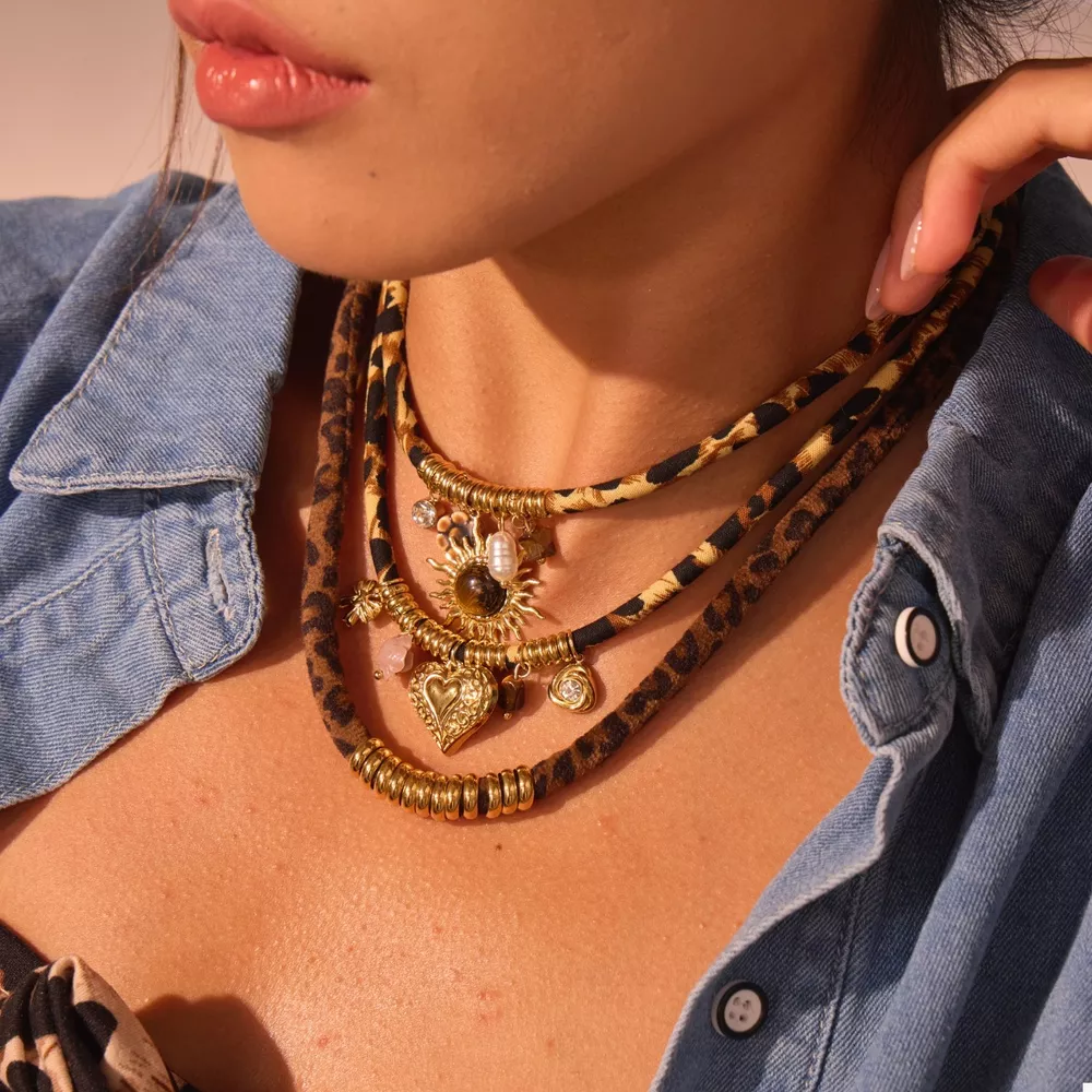 Leopard 18K Gold-Plated Necklace, image 2