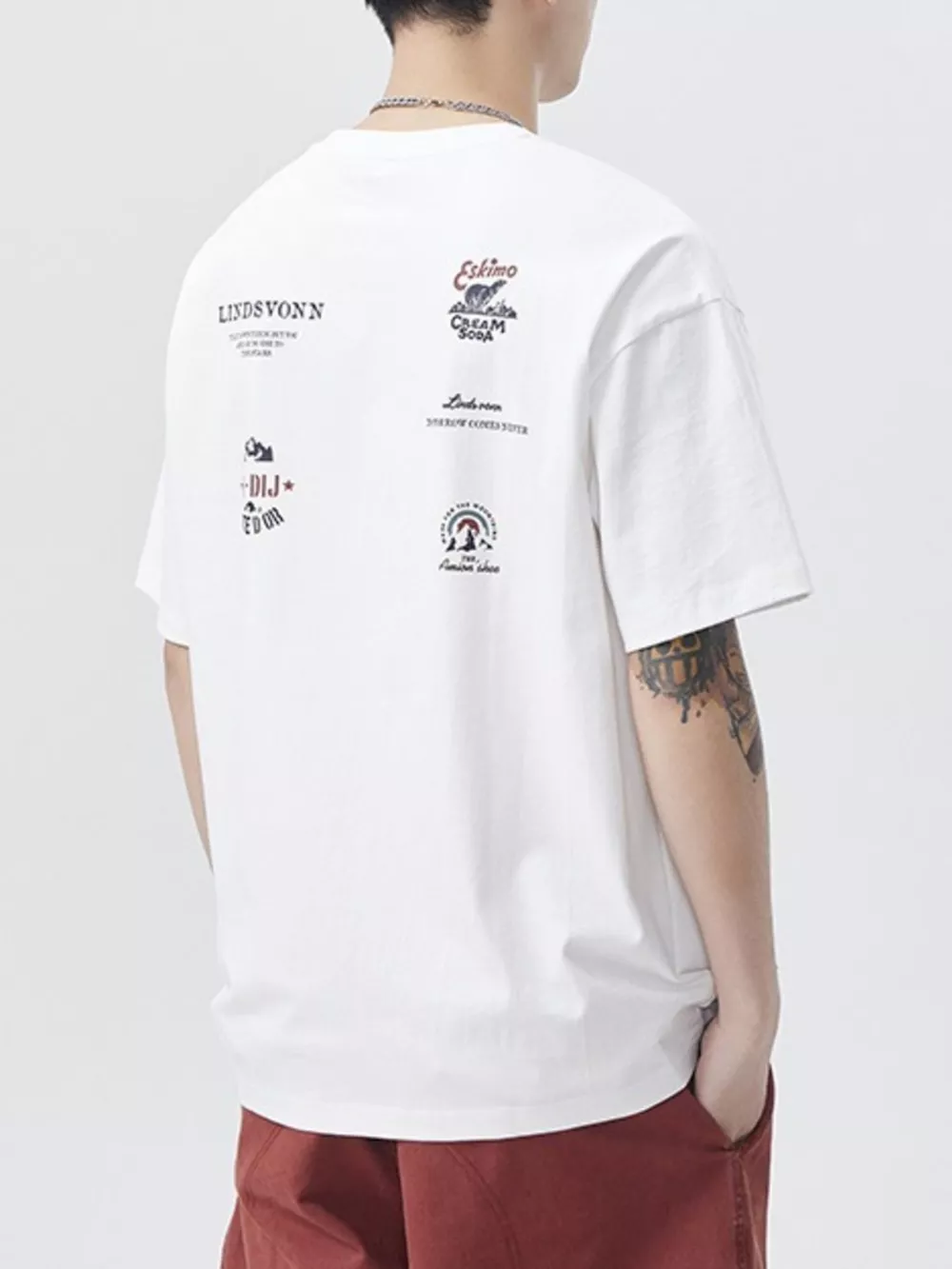 Men's Plus Size Round Neck Short Sleeve T-Shirt, image 5