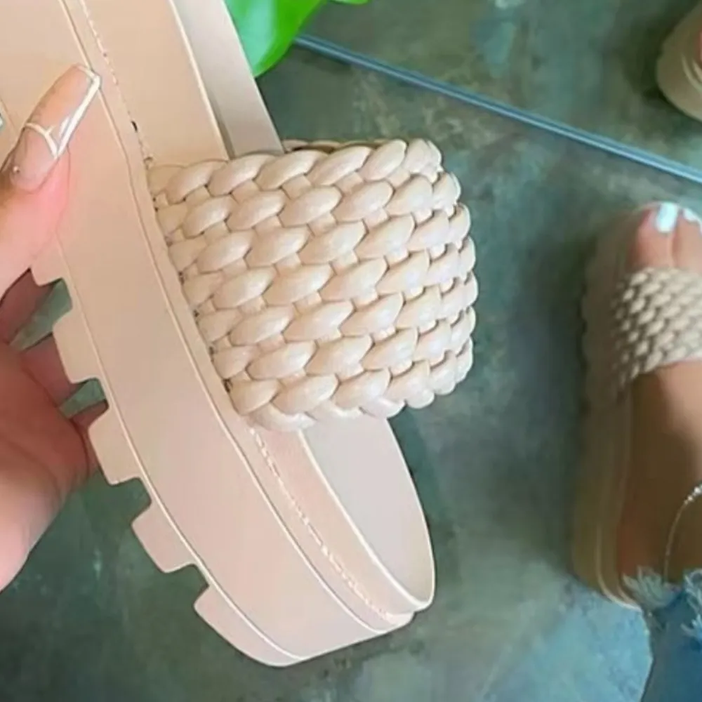 PU Leather Open Toe Platform Sandals, image 5