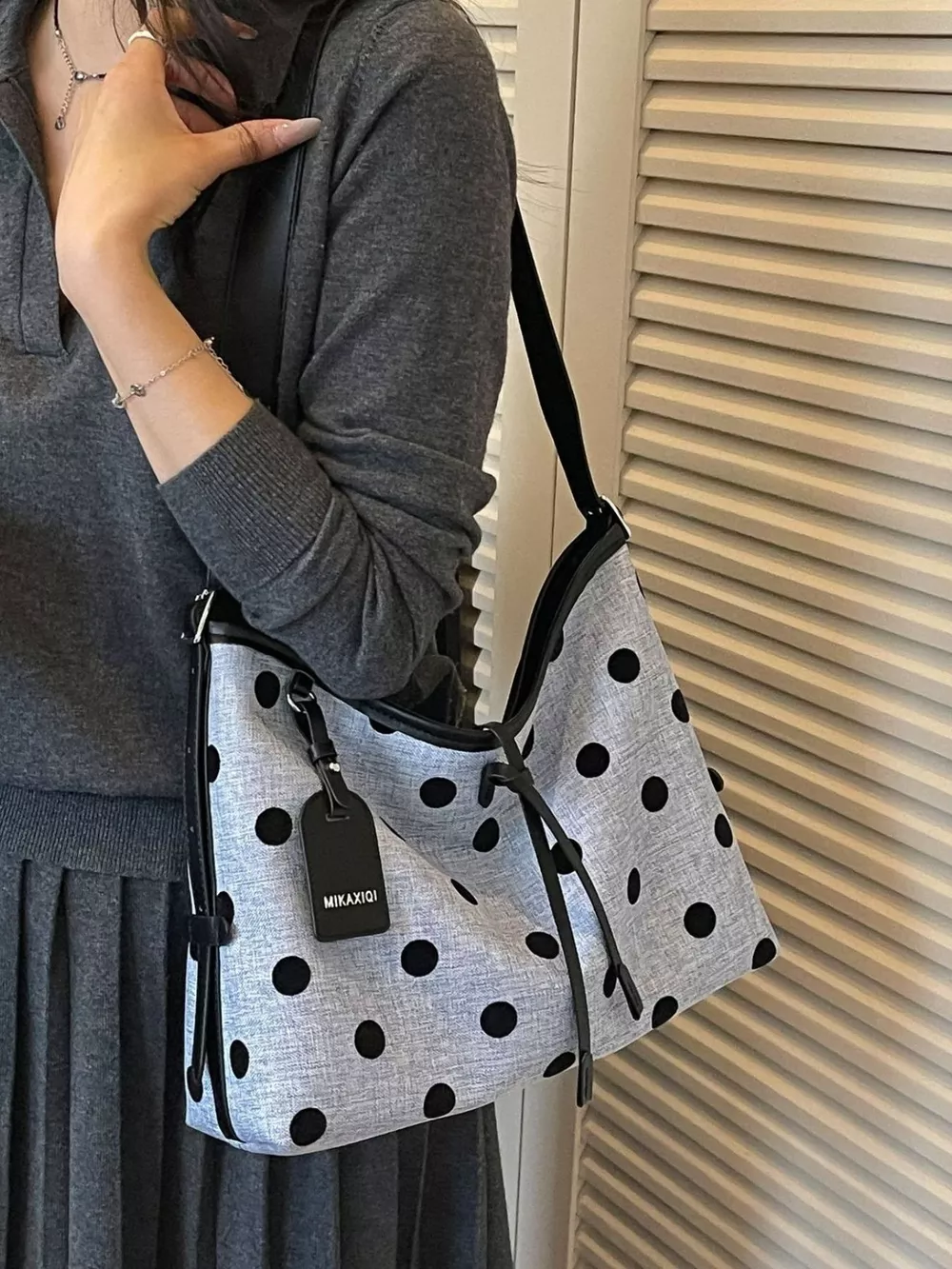 Polka Dot Shoulder Bag, image 9