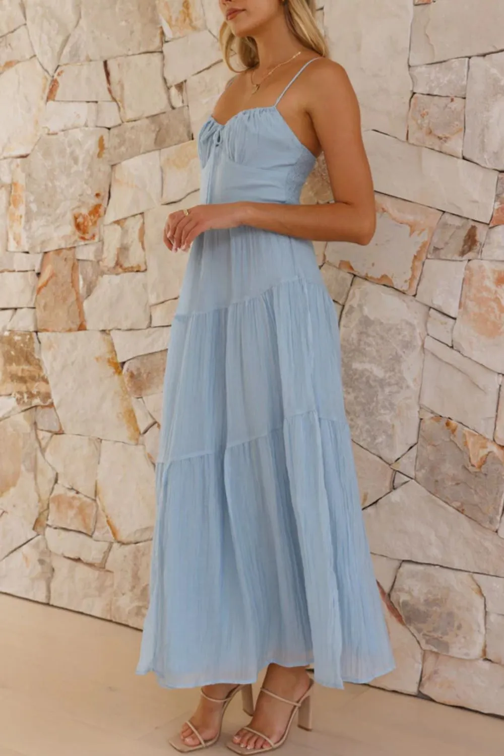 Smocked Back Midi Cami Dress, image 5