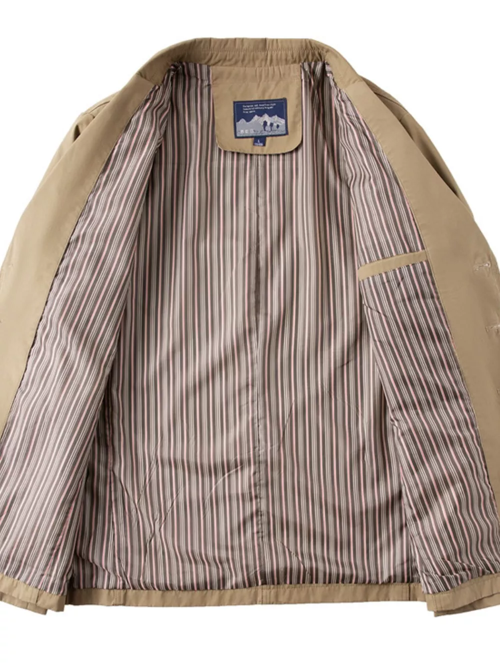 Men's Plus Size Lapel Collar Long Sleeve Blazer, image 6