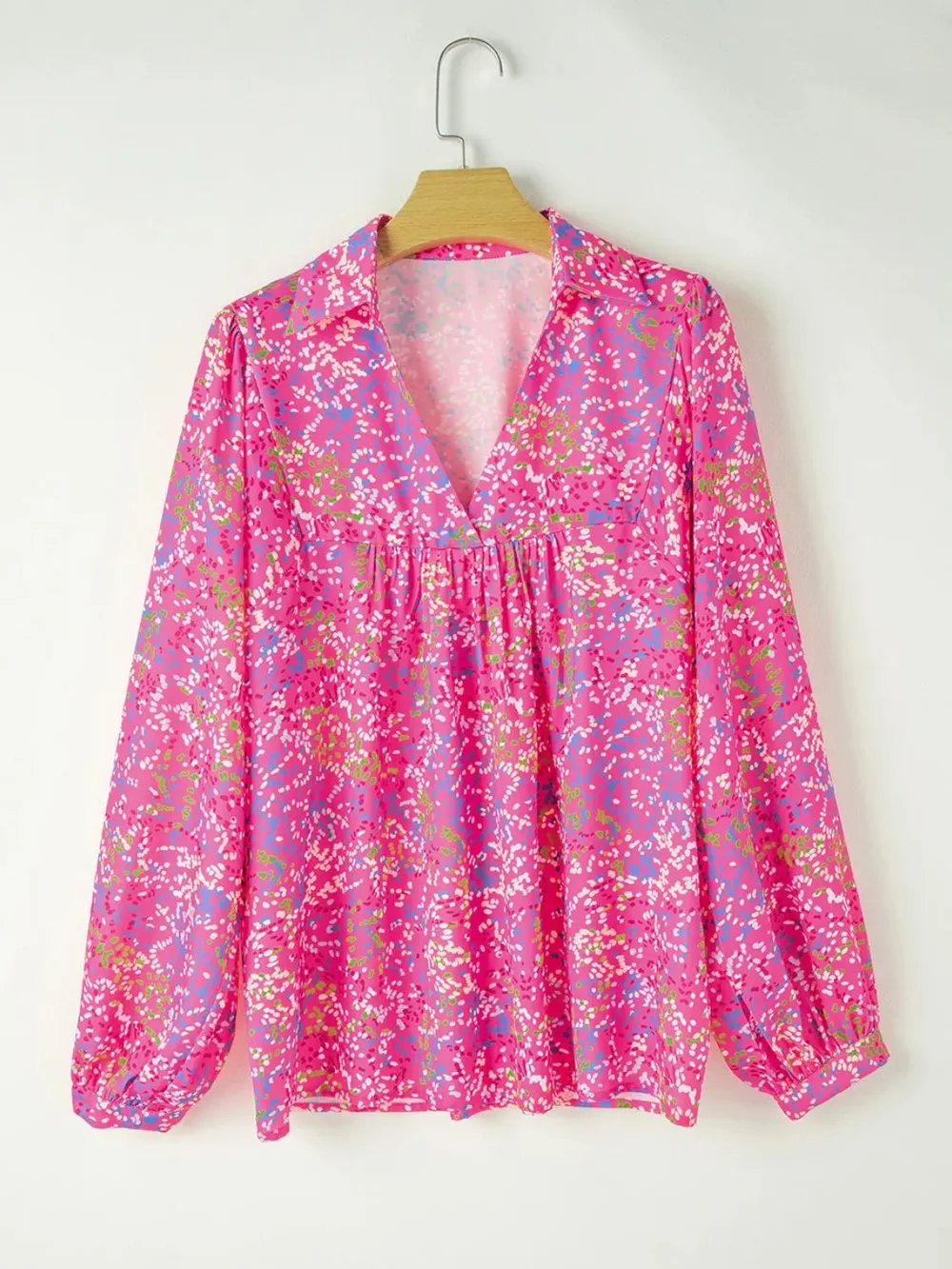 Printed Long Sleeve Blouse, image 3
