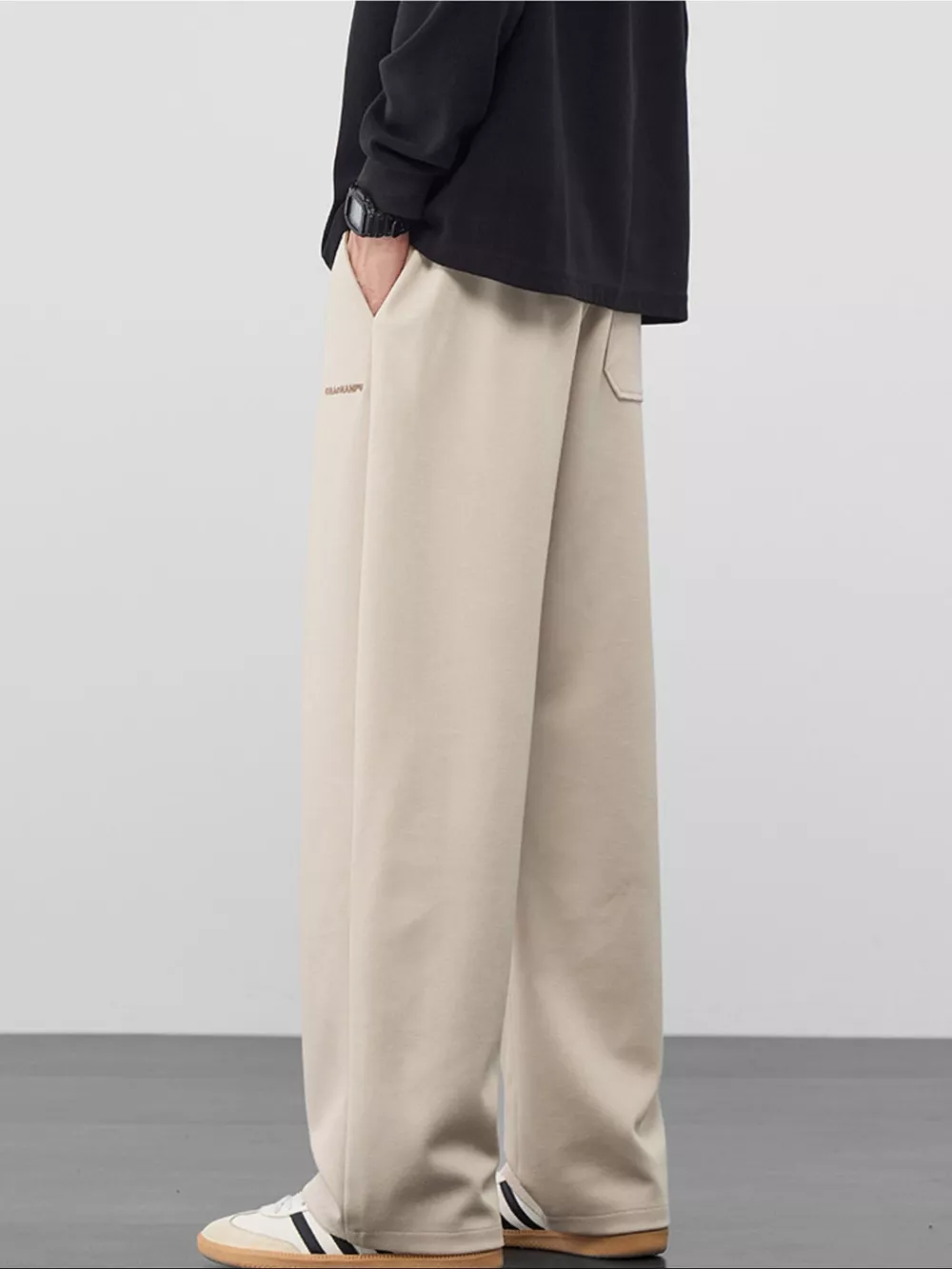 Men's Plus Size Casual Loose Fit Drawstring Pants, image 5