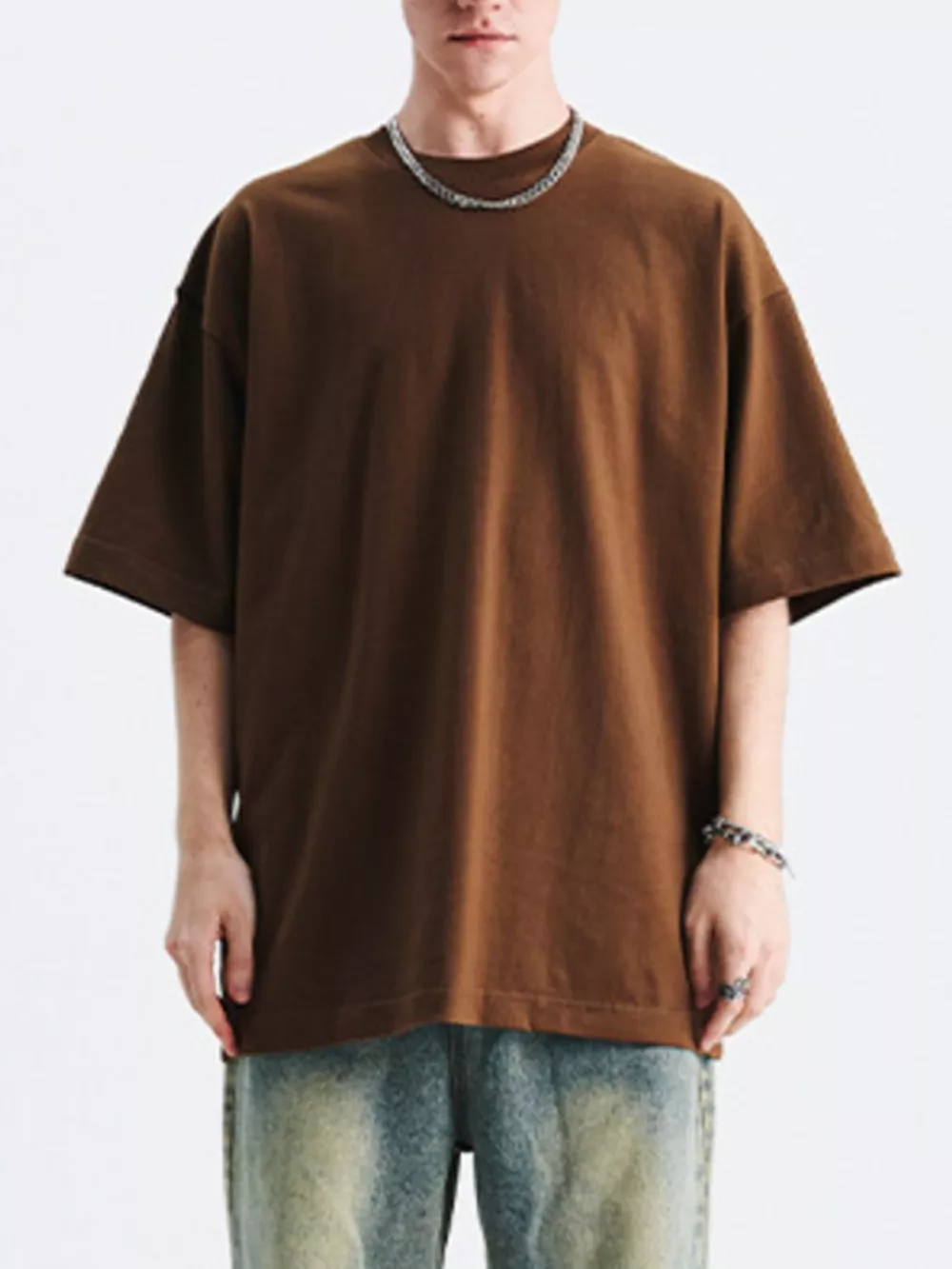 Men's Round Neck Half Sleeve T-Shirt, image 5