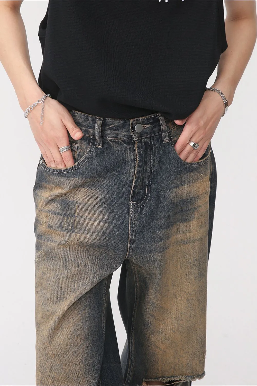 Distressed Wide Leg Jeans, image 5