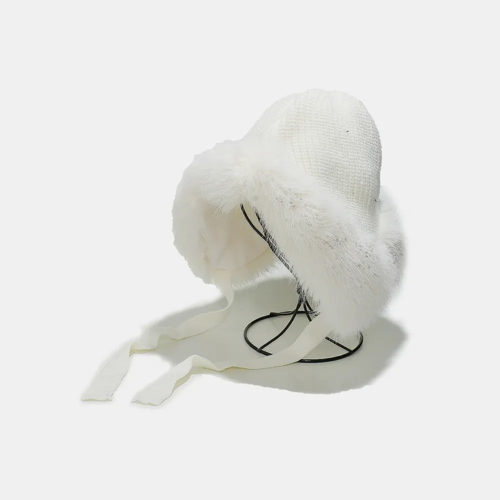 Thermal Tied Fuzzy Winter Hat, image 4