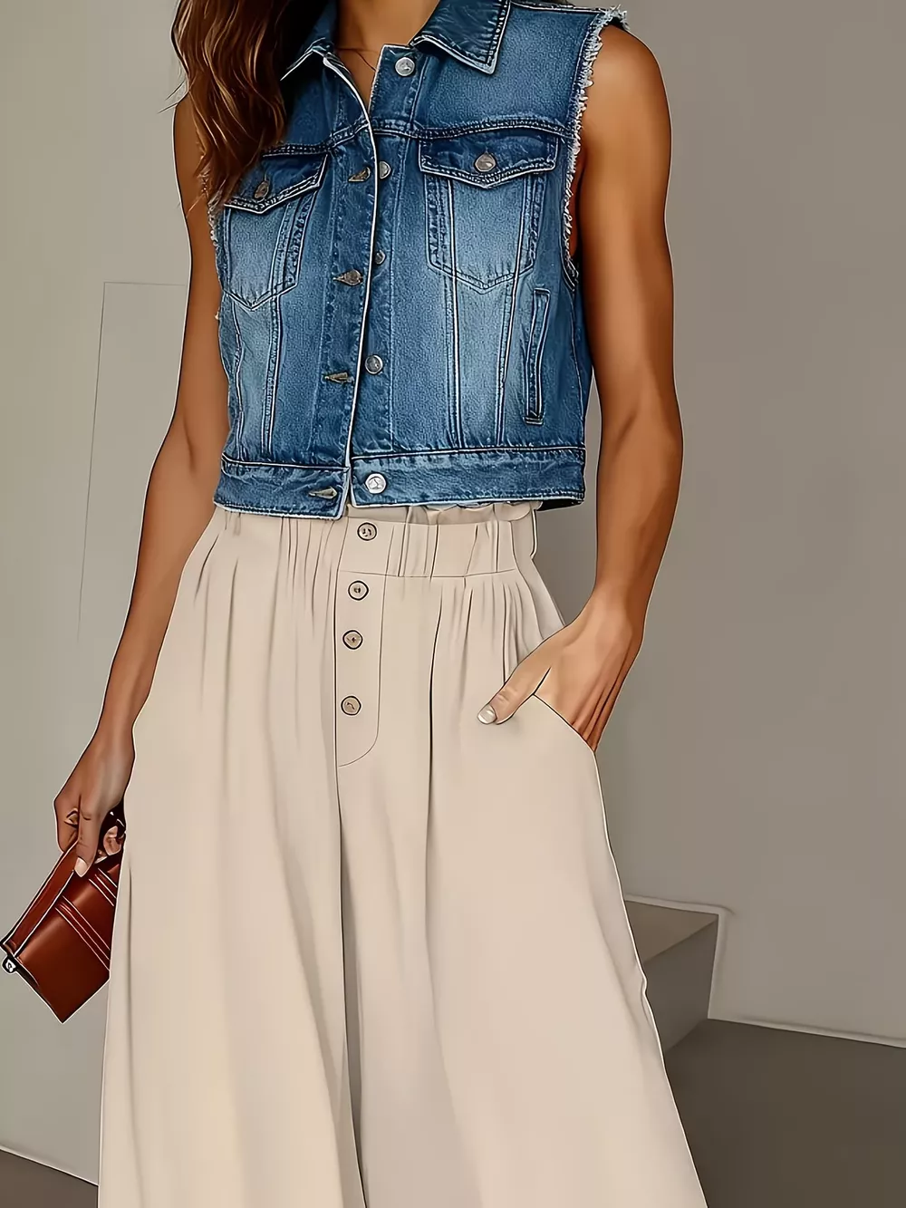 High Waist Wide Leg Pants, image 2