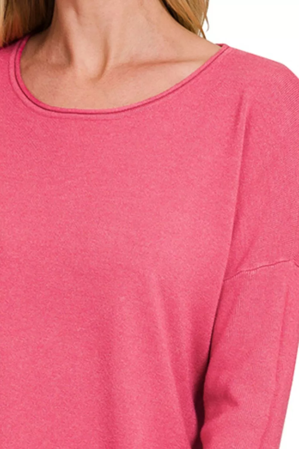 Viscose Long Sleeve Front Pockets Sweater, image 3