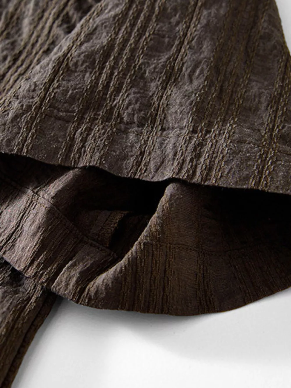 Men's Plus Size Textured Short Sleeve Blouse, image 3
