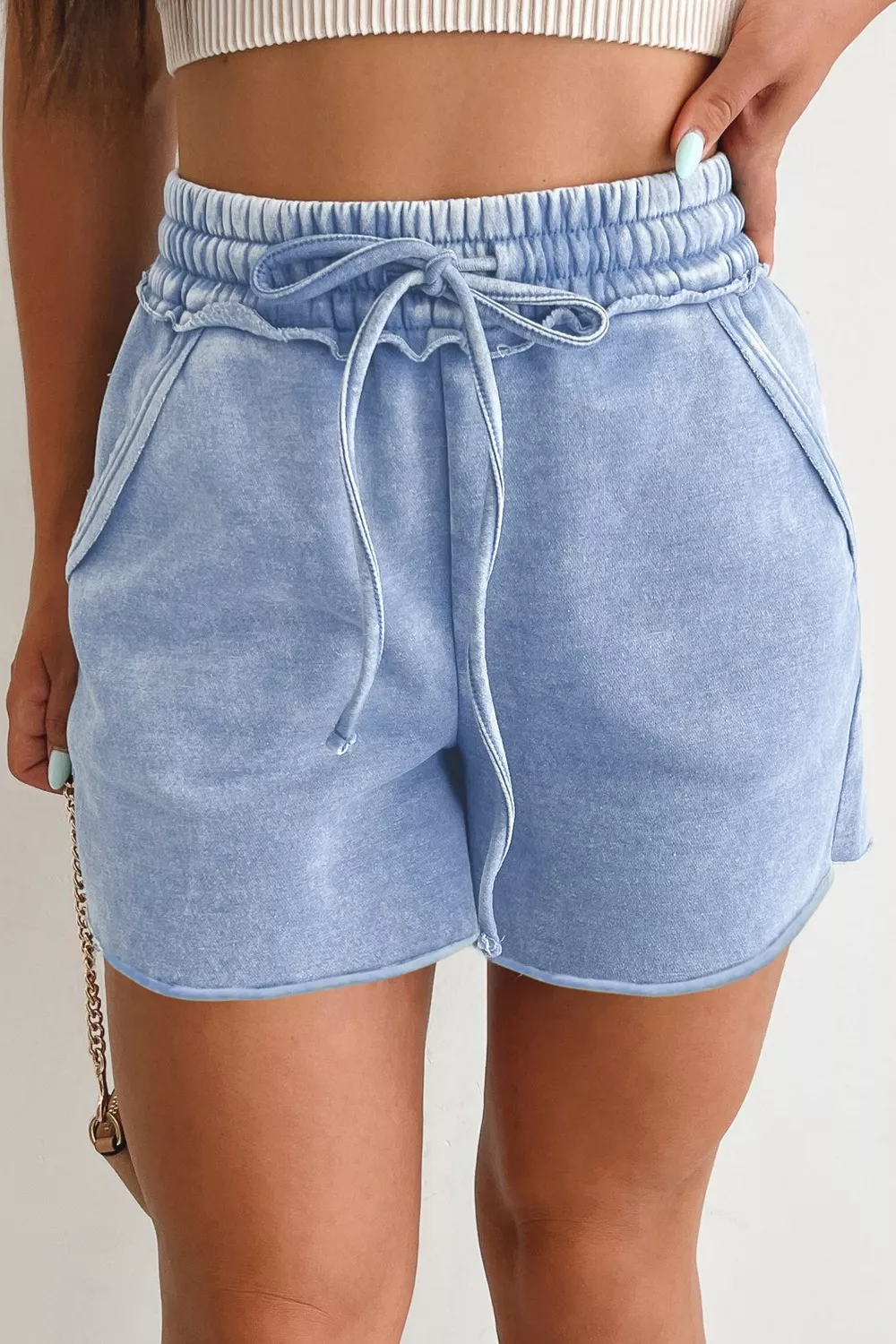 Drawstring Shorts with Pockets, image 9