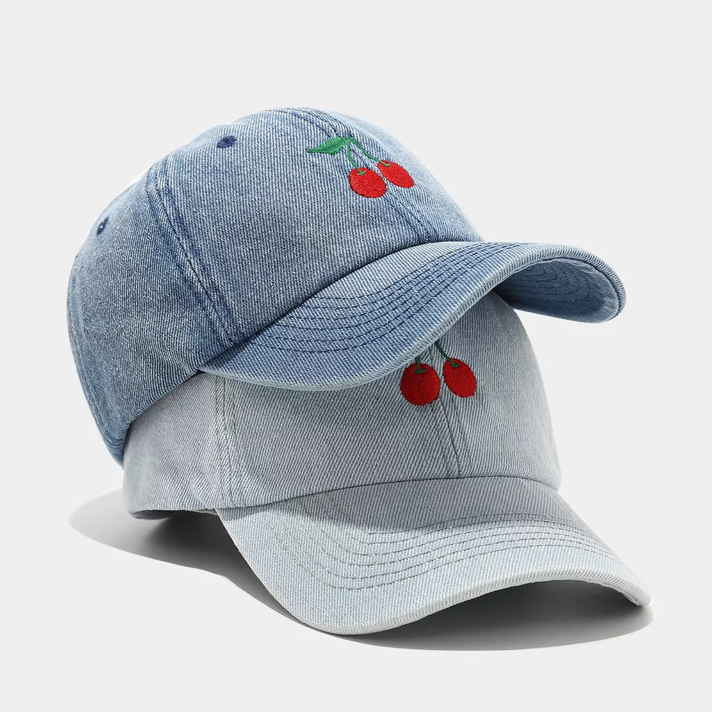 Cherry Embroidery Baseball Cap, image 3