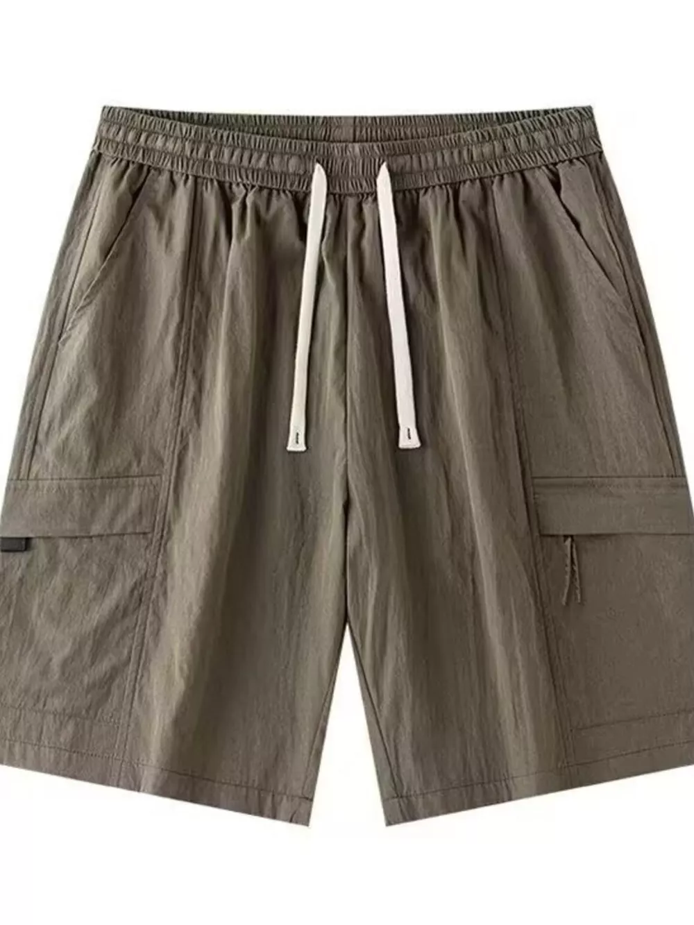 Men's Plus Size Drawstring Relaxed Fit Cargo Shorts, image 5