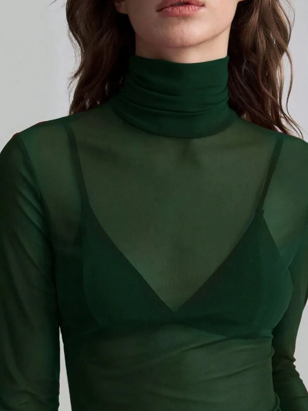 Turtleneck Long Sleeve Top, image 2