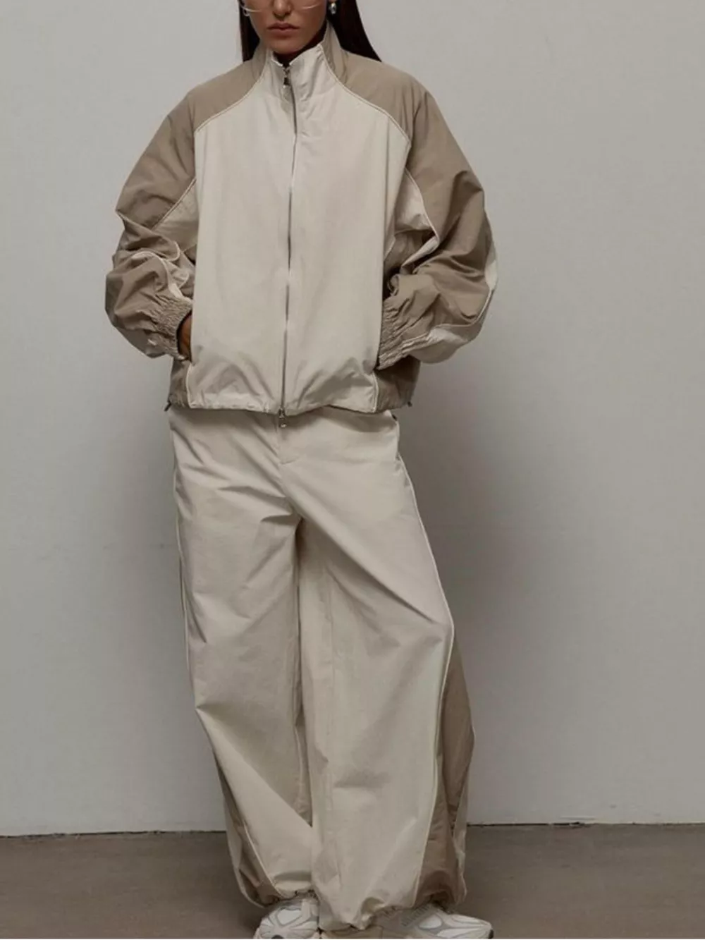 Color Block Zip Up Outerwear and Pants Set, image 5