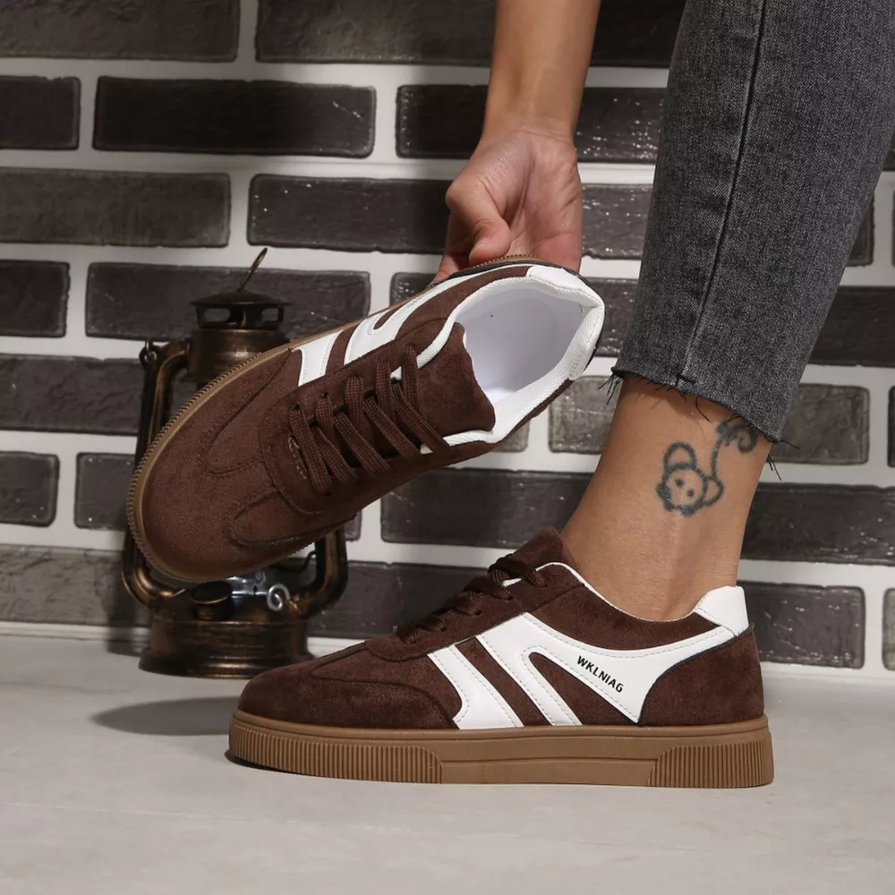 Round Toe Lace Up Sneakers, image 4