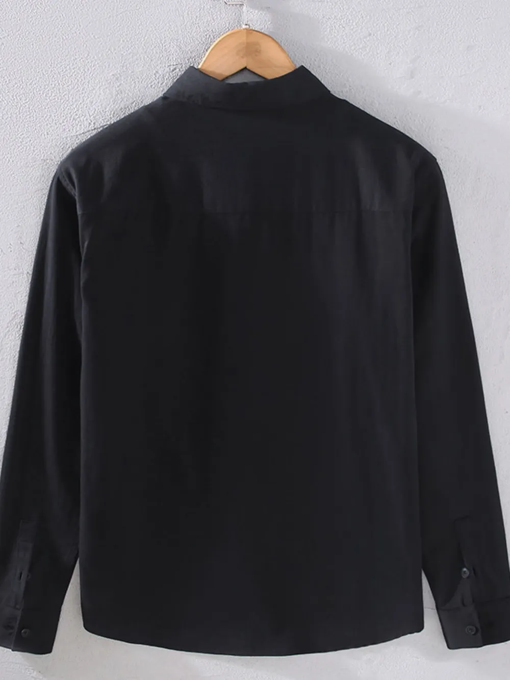 Men's Plus Size Button Up Long Sleeve Shirt, image 2