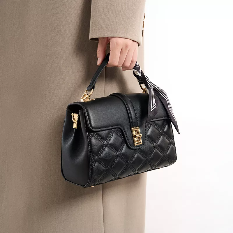 Quilted Leather Crossbody Bag, image 2