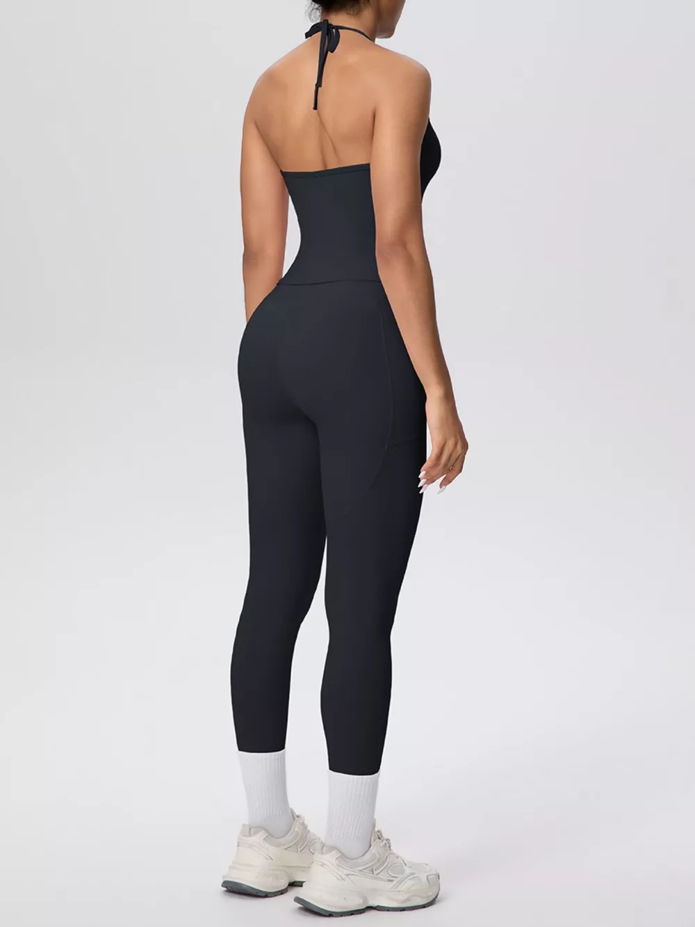 Halter Neck Cami and High-Waisted Leggings Active Set, image 13