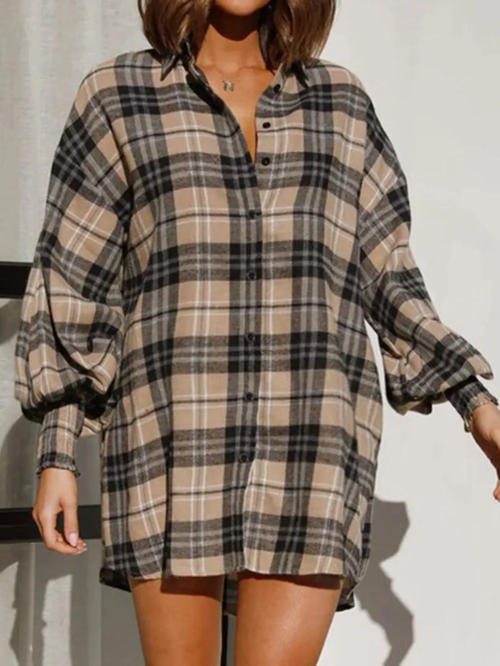 Plaid Button Up Long Sleeve Shirt, image 9