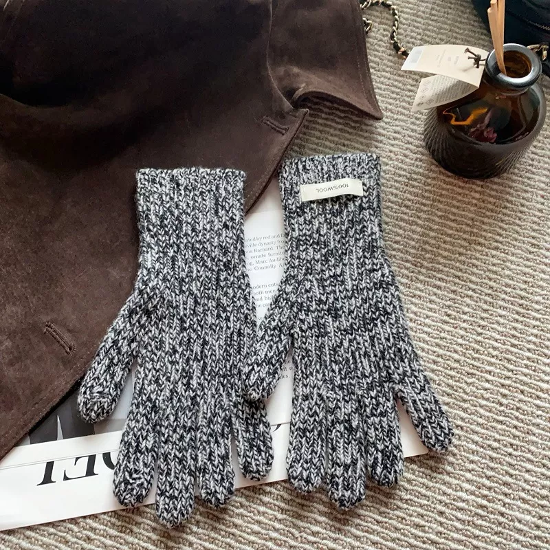 Colorful Warm Knitted Soft Gloves