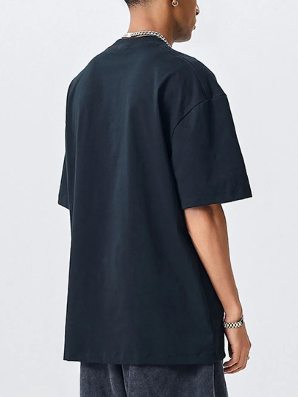 Men's Round Neck Short Sleeve T-Shirt, image 6