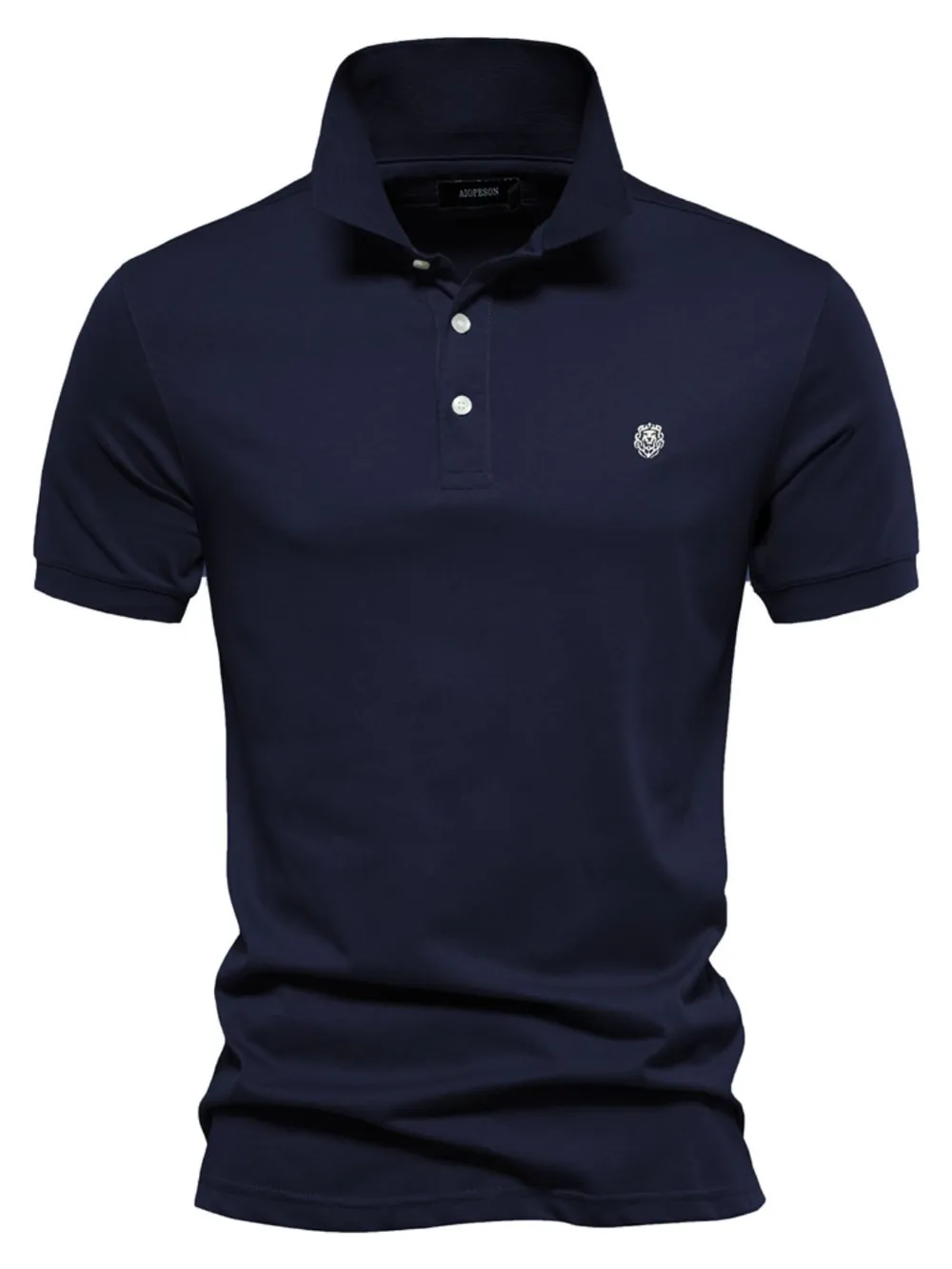 Men's Embroidered Collared Short Sleeve Polo, image 12