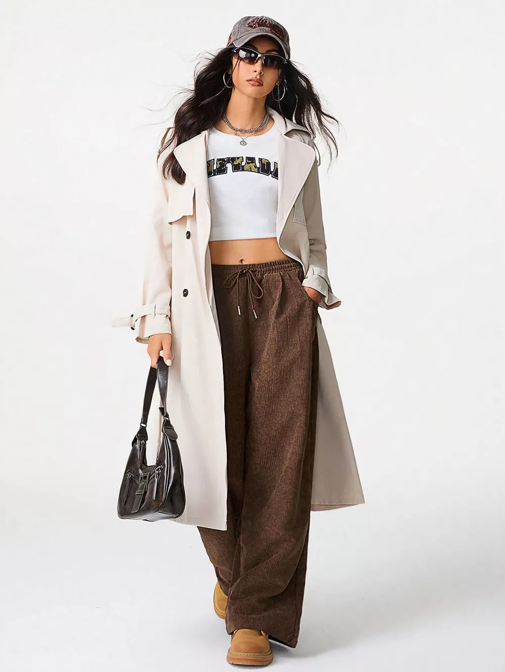 Corduroy Wide Leg Pants, image 6