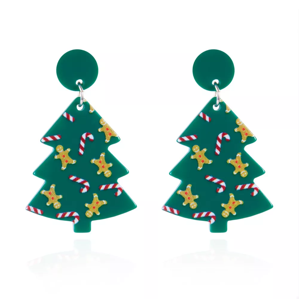 Christmas Tree Drop Earrings, image 5