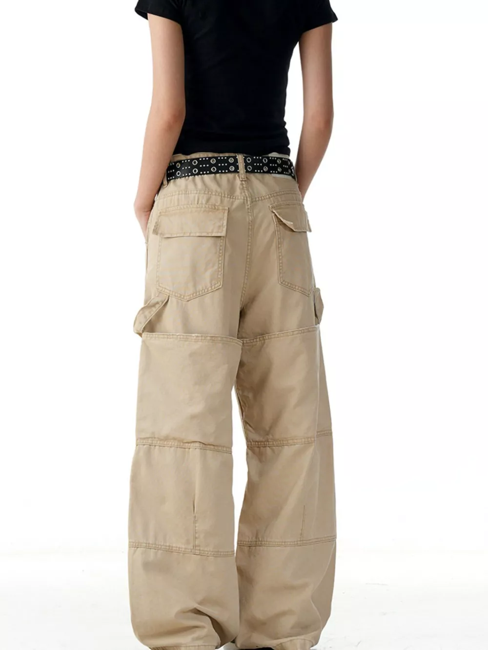 Men's Wide Leg Cargo Pants, image 4