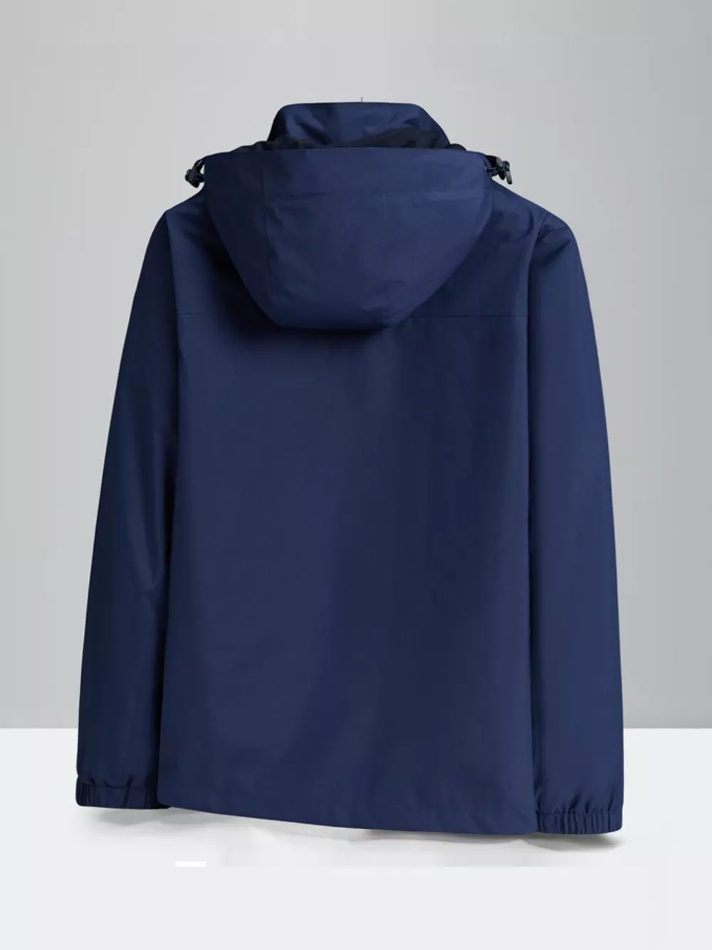 Men's Plus Size Zip Up Waterproof Hooded Jacket, image 3