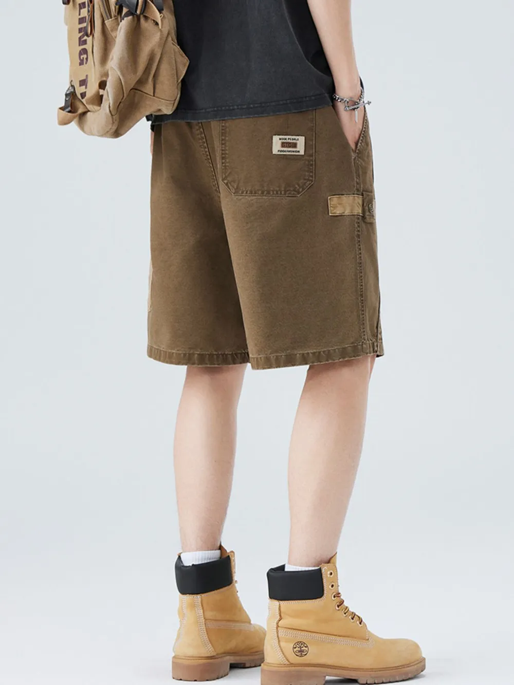 Men's Plus Size Drawstring Shorts, image 2