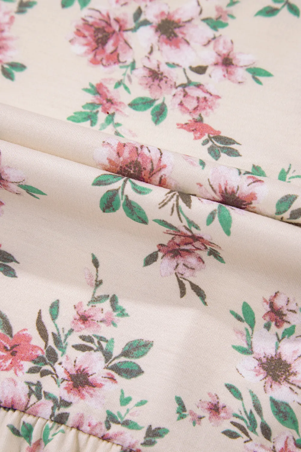 Printed Square Neck Long Sleeve Blouse, image 5